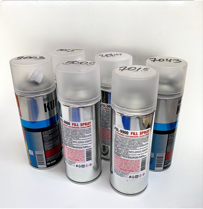 Спреи (краски в аэрозольных баллонах)